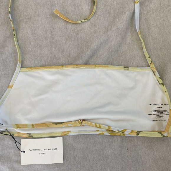 Faithfull the Brand Isa Bikini Swimsuit Top - Picture 2 of 6